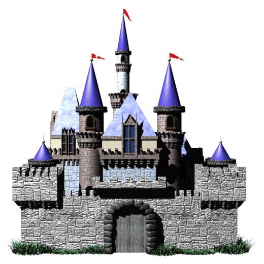 castle with pennants hg wht