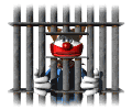 clown behind bars md wht