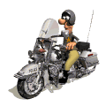 police officer riding motorcycle md wht