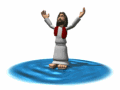 jesus standing on water md wht