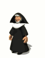 nun praying standing md wht