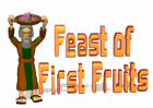 feast of first fruits man waving md wht